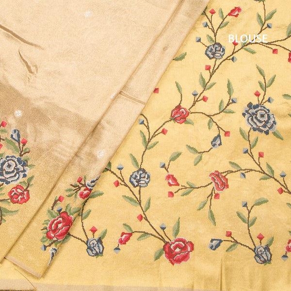 KSRTSR42195-4-Tissue-Gold-Saree-With-Zari-Buttas-And-Thread-Border-02-blouse