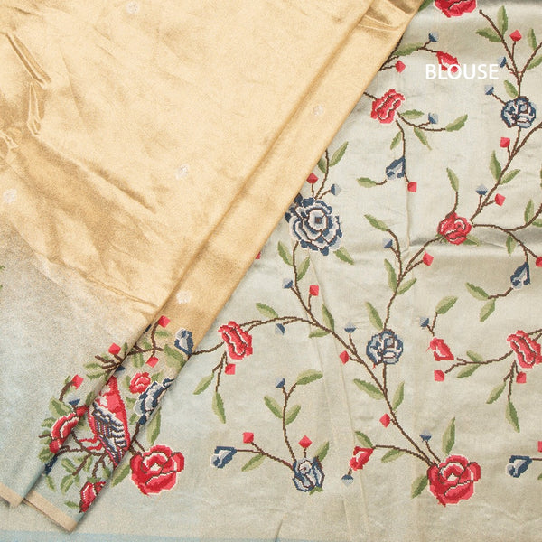 KSRTSR42197-4-Tissue-Gold-Saree-With-Zari-Buttas-And-Thread-Border-03-blouse