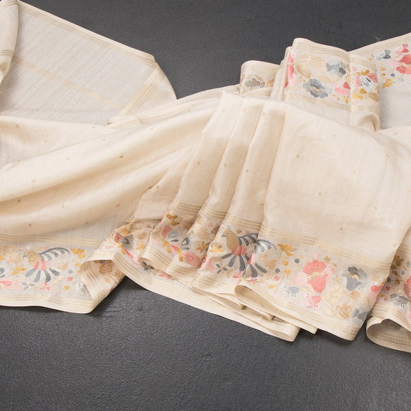 KSRTSR42201-Raw-Silk-Cream-Zari-Buttas-And-Thread-Border-main