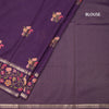 KSRTSR42206-4-Raw-Silk-Dark-Purple-Floral-Thread-Work-Saree-blouse
