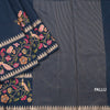 KSRTSR42207-3-Raw-Silk-Teal-Blue-Floral-Thread-Work-Saree-02-pallu