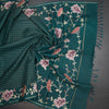KSRTSR42217-5-Raw-Silk-Teal-Green-Zari-Checked-Saree-And-Floral-Thread-Border-crush