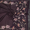 KSRTSR42219-5-Raw-Silk-Dark-Brown-Zari-Checked-Saree-And-Floral-Thread-Border-crush