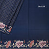 KSRTSR42220-4-Raw-Silk-Dark-Blue-Zari-Checked-Saree-And-Floral-Thread-Border-02-blouse