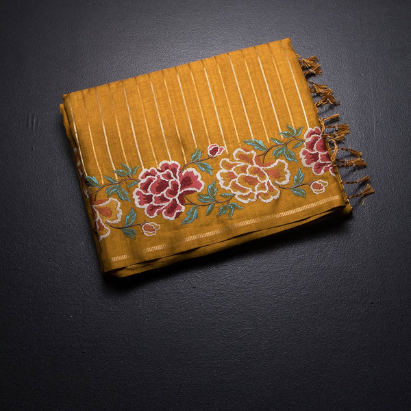 KSRTSR42226-1-Raw-Silk-Mango-Yellow-Zari-Stripes-Saree-And-Floral-Thread-Border-fold