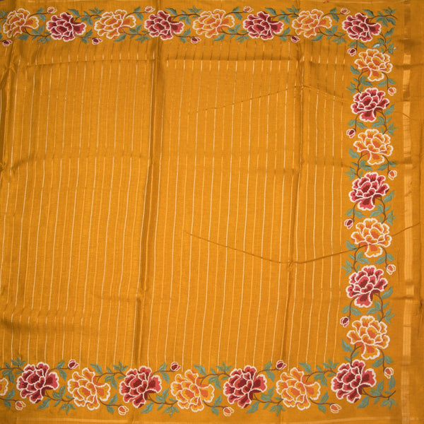 KSRTSR42226-2-Raw-Silk-Mango-Yellow-Zari-Stripes-Saree-And-Floral-Thread-Border-full-veiw