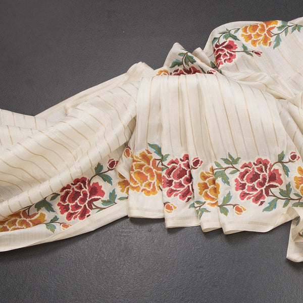 KSRTSR42228-Raw-Silk-Cream-Zari-Stripes-Saree-And-Floral-Thread-Border-main