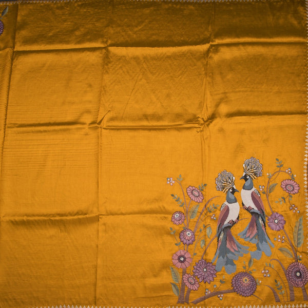 KSRTSR42251-2-Raw-Silk-Mustard-Yellow-Thread-Work-Saree-With-Birds-Design-full-veiw