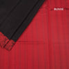 KSRTSR42253-4-Raw-Silk-Black-Plain-Saree-And-Thread-Border-blouse