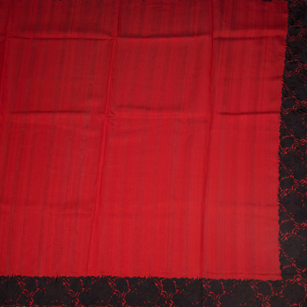 KSRTSR42254-2-Raw-Silk-Red-Plain-Saree-And-Thread-Border-full-veiw