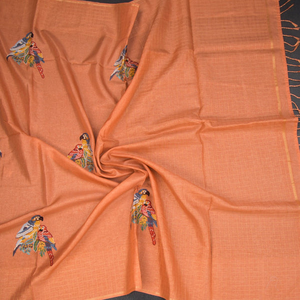 KSRTSR42256-5-Raw-Silk-Peach-Thread-Work-Saree-With-Birds-Design-02-crush