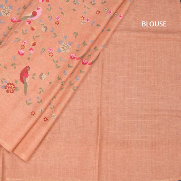 KSRTSR42258-4-Raw-Silk-Peach-Thread-Work-Saree-With-Birds-Design-03-blouse