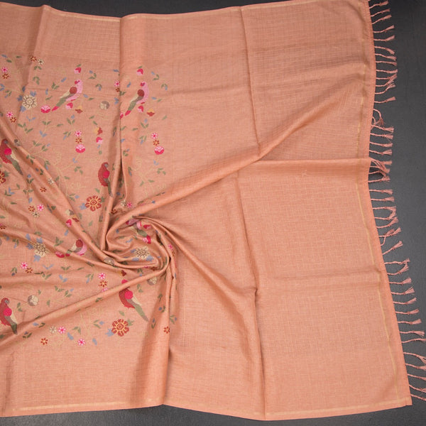 KSRTSR42258-5-Raw-Silk-Peach-Thread-Work-Saree-With-Birds-Design-03-crush