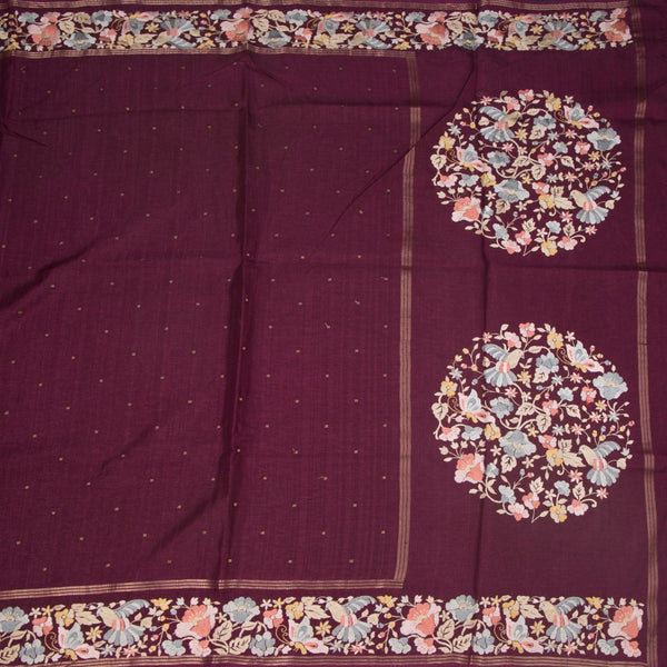 KSRTSR42262-2-Raw-Silk-Wine-Colour-Saree-With-Zari-Buttas-And-Thread-Border-full-veiw