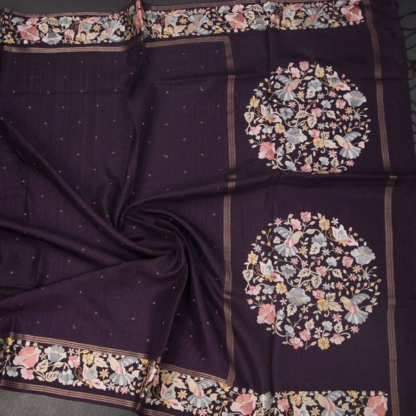KSRTSR42265-5-Raw-Silk-Dark-Purple-Saree-With-Zari-Buttas-And-Thread-Border-crush