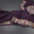 KSRTSR42265-Raw-Silk-Dark-Purple-Saree-With-Zari-Buttas-And-Thread-Border-main