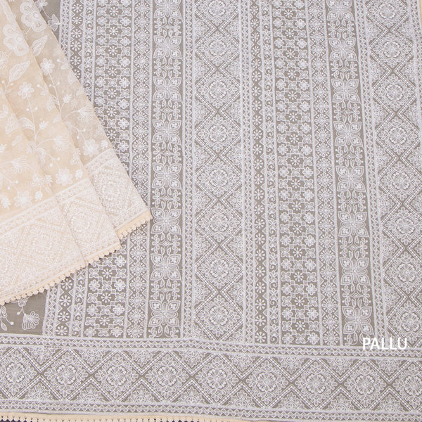 KSRTSR42273-3-Organza-Sandal-Thread-Work-Saree-pallu