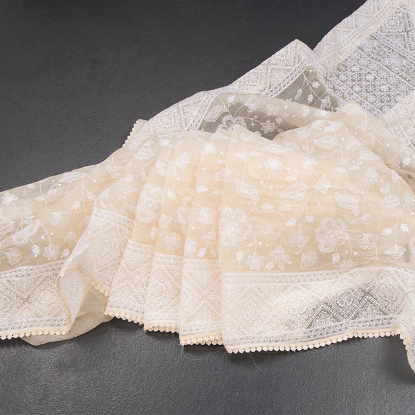 KSRTSR42273-Organza-Sandal-Thread-Work-Saree-main