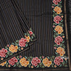KSRTSR42275-3-Raw-Silk-Black-Zari-Stripes-Saree-And-Floral-Thread-Border-pallu