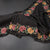 KSRTSR42275-Raw-Silk-Black-Zari-Stripes-Saree-And-Floral-Thread-Border-main