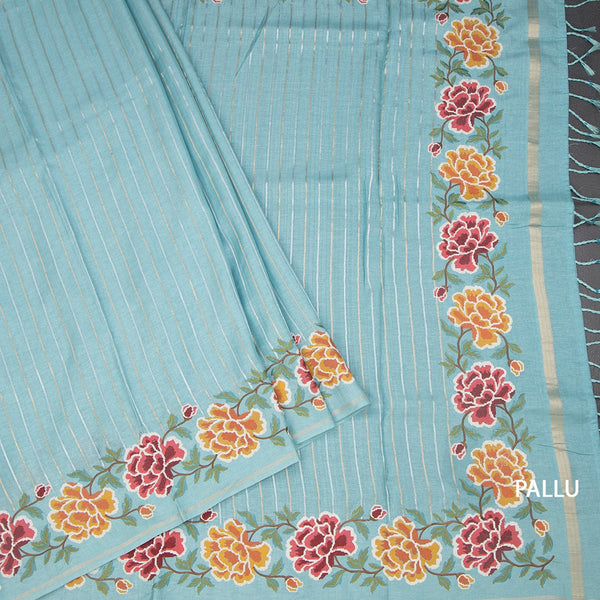 KSRTSR42277-3-Raw-Silk-Sky-Blue-Zari-Stripes-Saree-And-Floral-Thread-Border-pallu