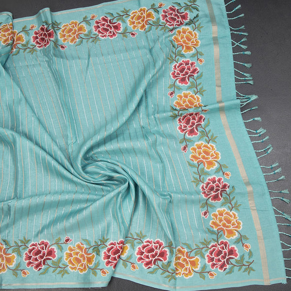 KSRTSR42277-5-Raw-Silk-Sky-Blue-Zari-Stripes-Saree-And-Floral-Thread-Border-crush