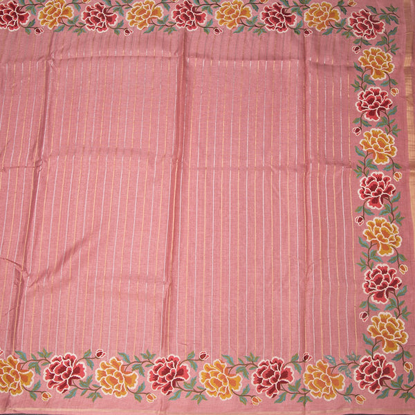 KSRTSR42279-2-Raw-Silk-Rose-Pink-Zari-Stripes-Saree-And-Floral-Thread-Border-full-veiw