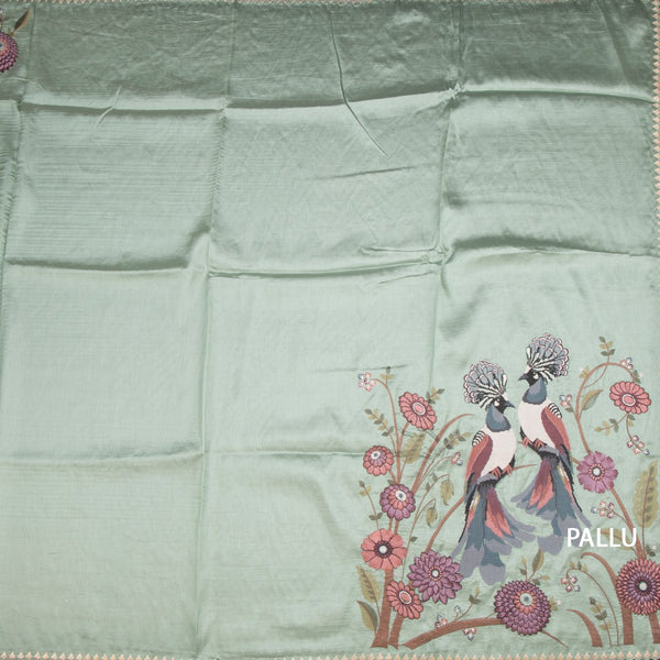 KSRTSR42281-2-Raw-Silk-Pista-Green-Thread-Work-Saree-With-Birds-Design-04-pallu