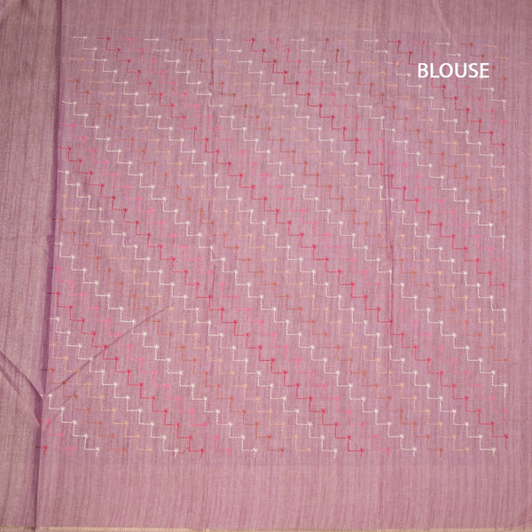 KSRTSR42289-3-Raw-Silk-Light-Purple-Saree-With-Zari-Stripes-And-Floral-Thread-Border-blouse