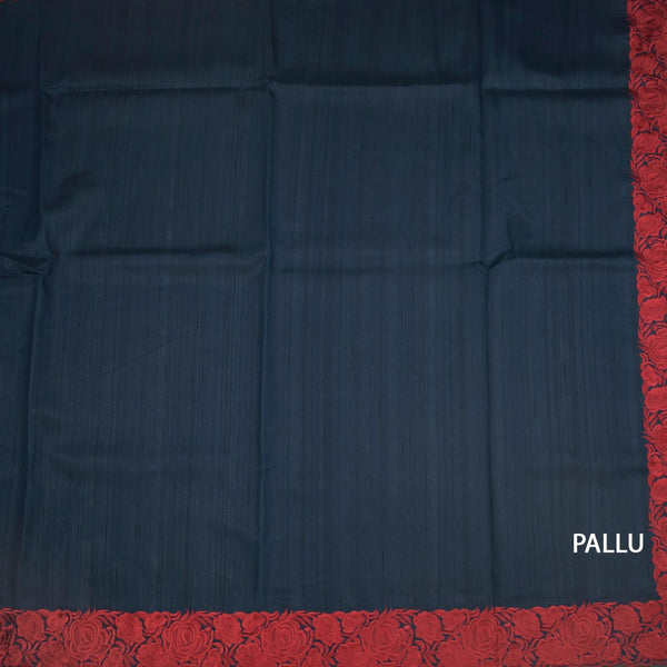 KSRTSR42291-2-Raw-Silk-Teal-Blue-Plain-Saree-And-Thread-Border-pallu