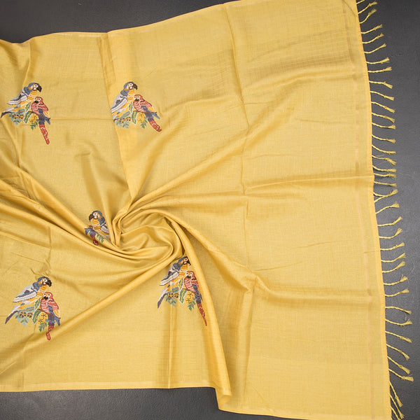 KSRTSR42292-4-Raw-Silk-Pastel-Yellow-Thread-Work-Saree-With-Birds-Design-crush