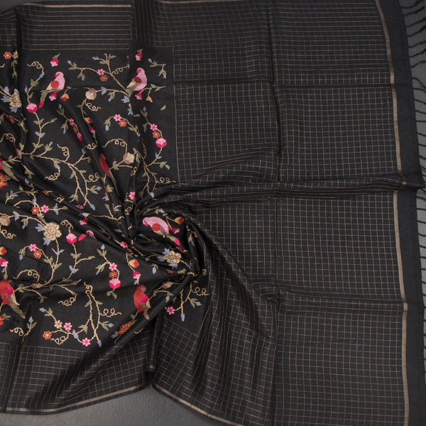 KSRTSR42300-4-Raw-Silk-Black-Thread-Work-Saree-With-Birds-Design-02-crush