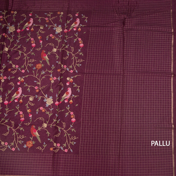 KSRTSR42304-2-Raw-Silk-Wine-Thread-Work-Saree-With-Birds-Design-02-pallu