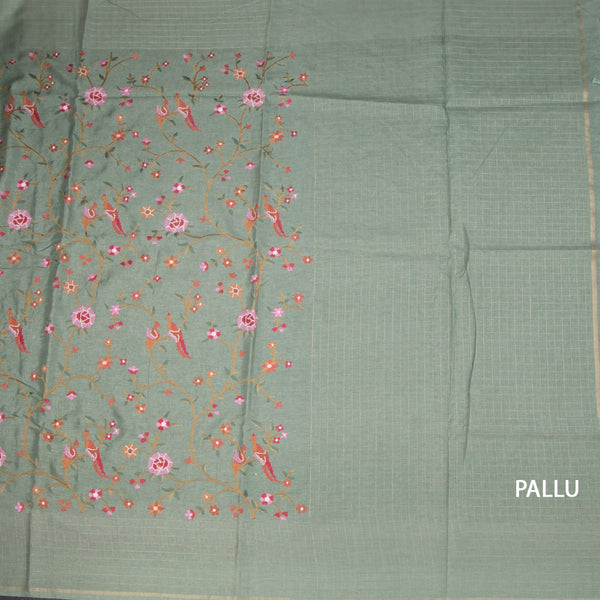 KSRTSR42310-2-Raw-Silk-Pista-Green-Thread-Work-Saree-With-Birds-Design-03-pallu