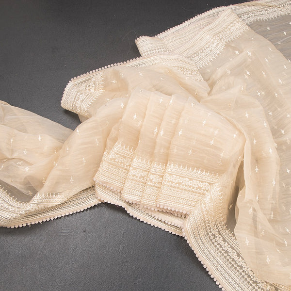 KSRTSR42317-Organza-Cream-Thread-Work-Saree-main