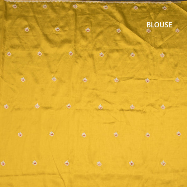 KSRTSR42320-3-Raw-Silk-Mustard-Yellow-Floral-Zari-Worked-Saree-blouse
