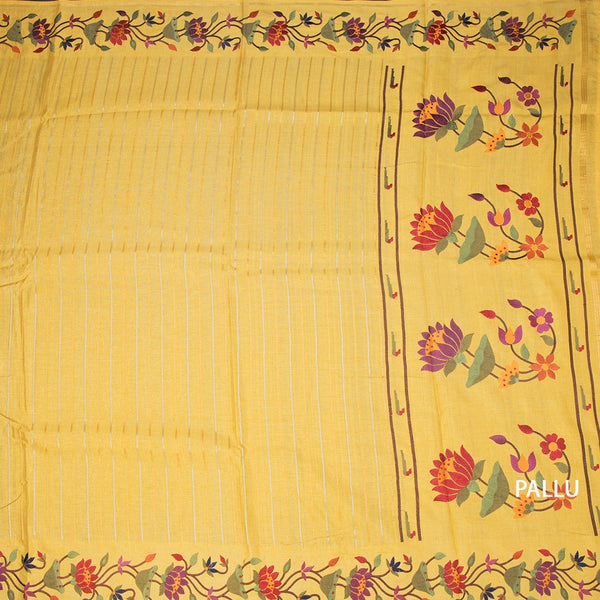 KSRTSR42327-2-Raw-Silk-Yellow-Zari-Stripes-Saree-And-Thread-Border-02-pallu