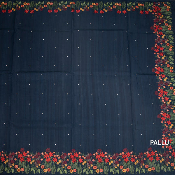 KSRTSR42340-2-Raw-Silk-Teal-Blue-Saree-With-Zari-buttas-And-Thread-Border-pallu
