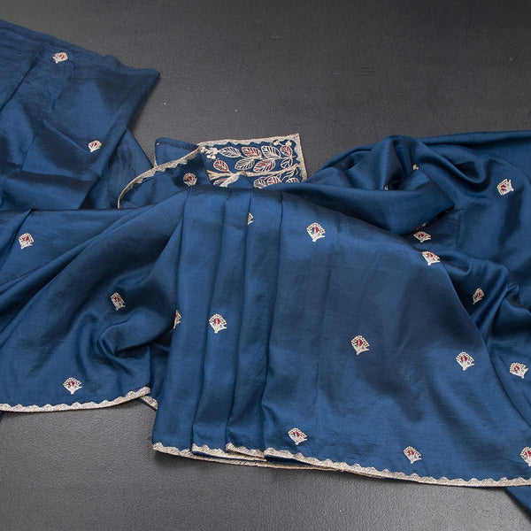 KSRTSR42372-Raw-Silk-Teal-Blue-Zari-Worked-Saree-In-Tree-Design-main