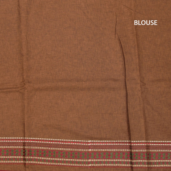 KSRTSR42388-3-Raw-Silk-Cinnamon-Brown-Thread-Work-Saree-02-blouse