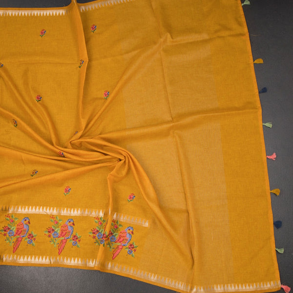 KSRTSR42457-4-Raw-Silk-Mango-Yellow-Thread-Work-Saree-03-crush