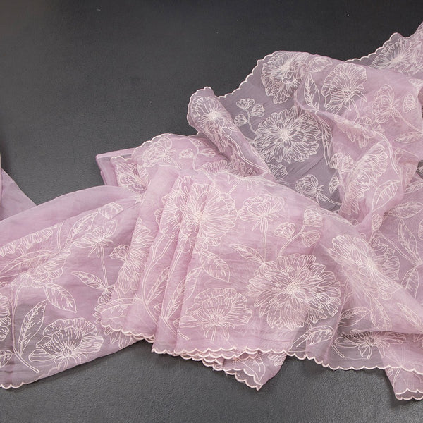 KSRTSR42466-Organza-Lavender-Floral-Thread-Work-Saree-main
