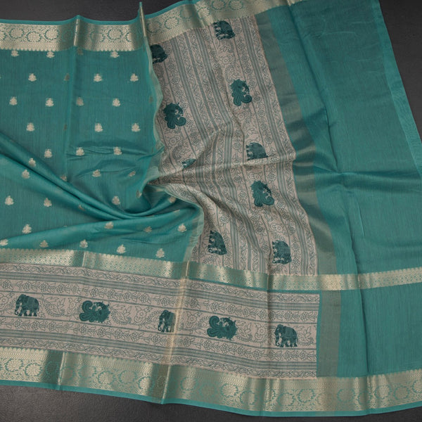 KSRTSR42492-4-Linen-Jade-Green-Saree-With-Zari-Buttas-And-Zari-Border-crush