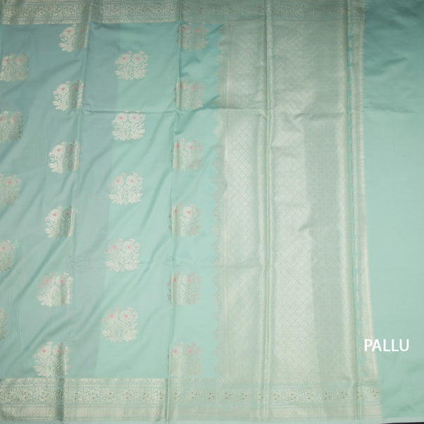KSRTSR42497-2-Banaras-Mint-Green-Floral-Zari-Worked-Saree-pallu