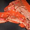 KSRTSR42502-Banaras-Dark-Orange-Floral-Zari-Worked-Saree-main