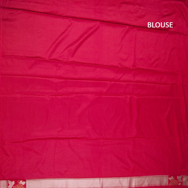 KSRTSR42504-3-Banaras-Rani-Pink-Floral-Zari-Worked-Saree-blouse