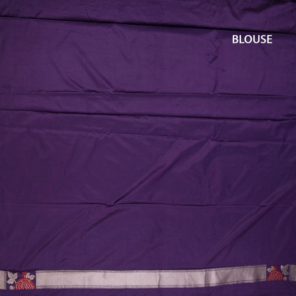 KSRTSR42505-3-Banaras-Dark-Purple-Floral-Zari-Worked-Saree-blouse