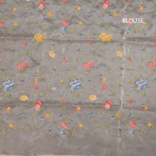 KSRTSR42508-3-Organza-Yellow-Zari-Stripes-Saree-With-Leaf-Design-blouse