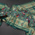 KSRTSR42522-Banaras-Dark-Green-Ikkat-Pattern-Saree-main