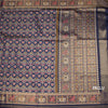 KSRTSR42528-2-Banaras-Navy-Blue-Ikkat-Pattern-Saree-pallu